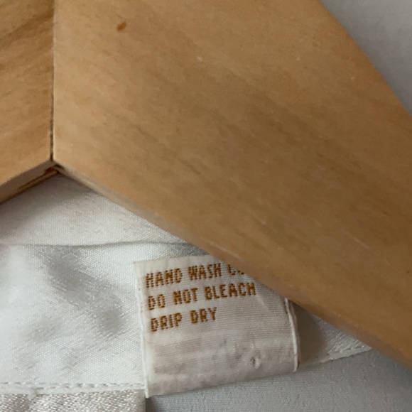 Victoria Secret Vintage Gold Label Wrap Blouse Black Applique - Picture 6 of 12